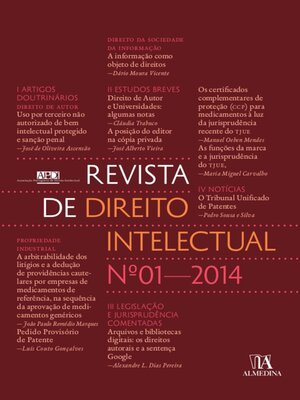 cover image of Revista de Direito Intelectual n.º 1